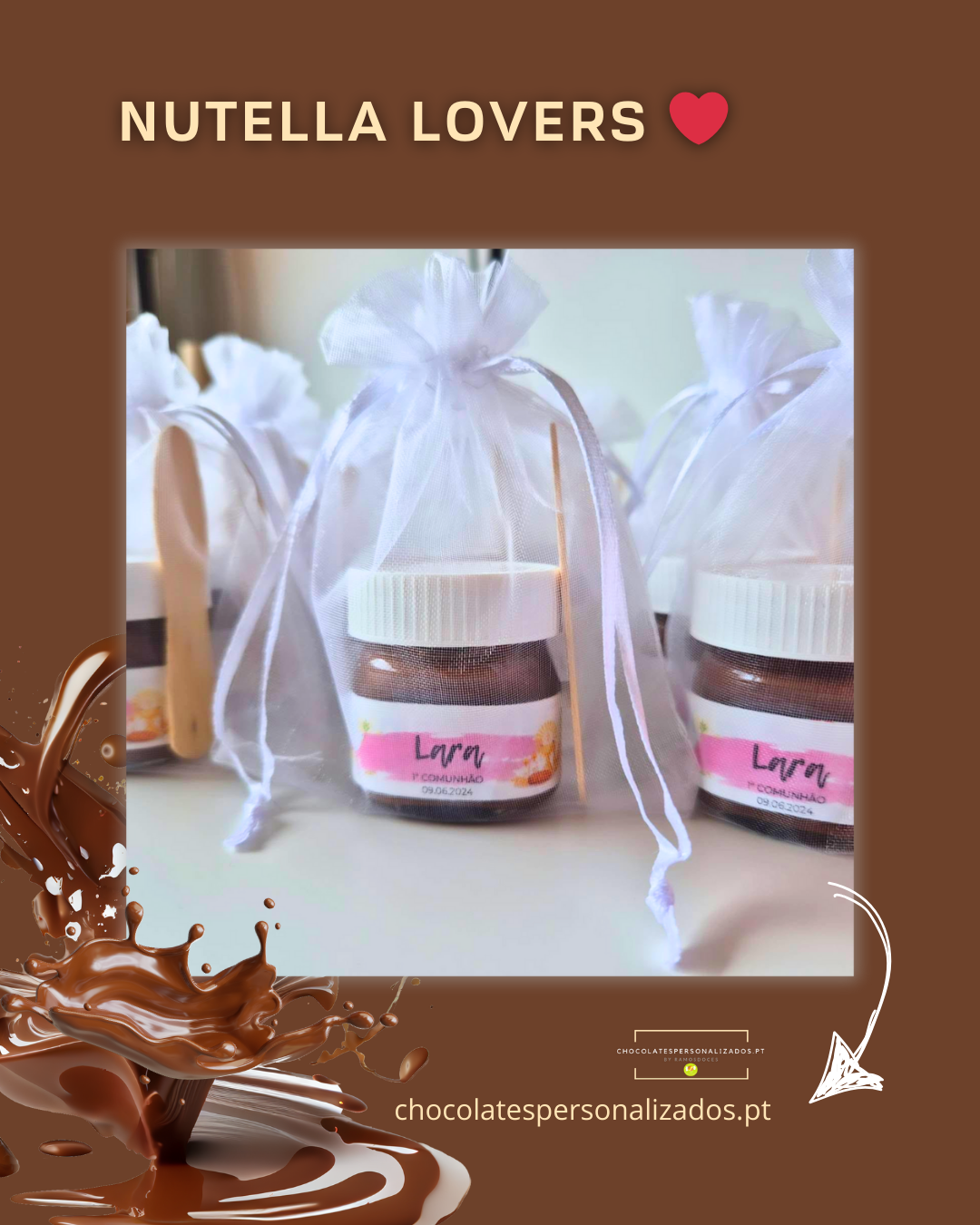 Frascos de Nutella Personalizados para Anivers&aacute;rio