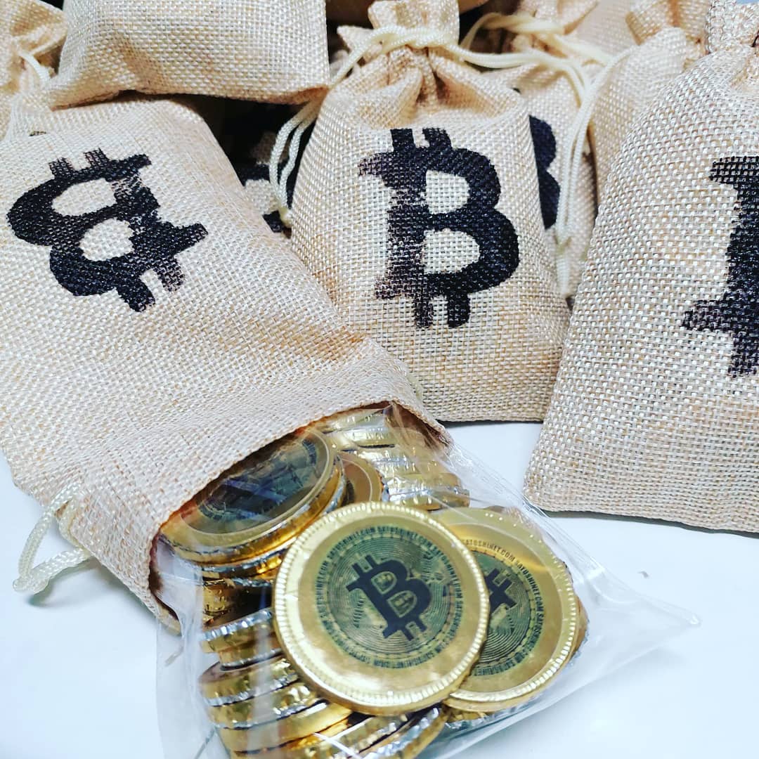 bitcoins de chocolate