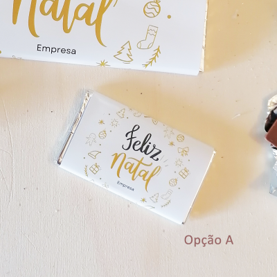 10&#x20;Mini&#x20;Chocolates&#x20;de&#x20;Natal&#x20;personalizados&#x20;para&#x20;Empresas