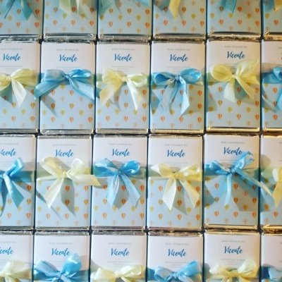 Mini&#x20;Chocolates&#x20;para&#x20;lembran&#x00E7;a&#x20;de&#x20;Babyshower&#x20;de&#x20;Menino