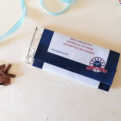 Choco&#x20;Certificado&#x20;Melhor&#x20;Pai&#x20;do&#x20;Mundo&#x21;