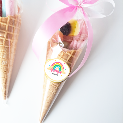 Cone&#x20;de&#x20;Bolacha&#x20;com&#x20;Gomas&#x20;&#x7C;&#x20;Lembran&#x00E7;as&#x20;para&#x20;Festas&#x20;Infantis&#x20;ou&#x20;Crian&#x00E7;as