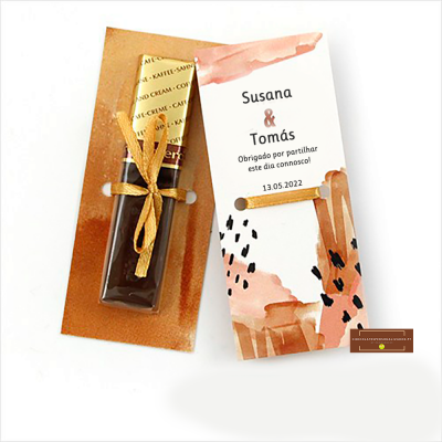 Cart&#x00E3;o&#x20;de&#x20;Agradecimento&#x20;com&#x20;Mini&#x20;Chocolate&#x20;Merci