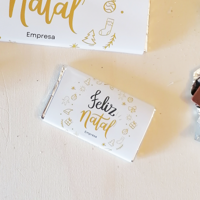 10&#x20;Mini&#x20;Chocolates&#x20;de&#x20;Natal&#x20;personalizados&#x20;para&#x20;Empresas
