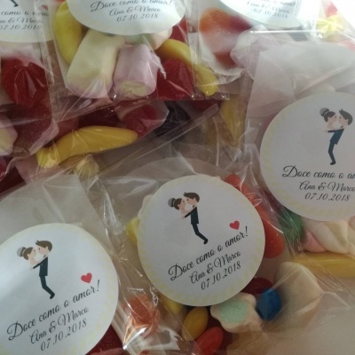 Saquinhos&#x20;de&#x20;Gomas&#x20;personalizados&#x20;para&#x20;Casamento