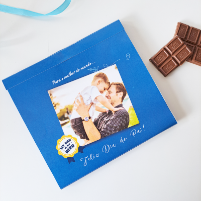 Dupla&#x20;de&#x20;Chocolates&#x20;em&#x20;embalagem&#x20;personalizada&#x20;com&#x20;fotografia&#x20;&#x7C;&#x20;Dia&#x20;do&#x20;Pai&#x20;2026