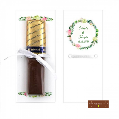 Cart&#x00E3;o&#x20;de&#x20;Agradecimento&#x20;com&#x20;Mini&#x20;Chocolate&#x20;Merci