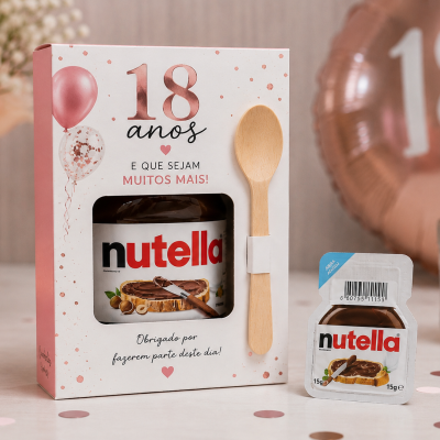 Nutella&#x20;Festa&#x20;Personalizada&#x20;15&#x20;g&#x20;&#x7C;&#x20;Lembran&#x00E7;a&#x20;de&#x20;Anivers&#x00E1;rio&#x20;com&#x20;Colher&#x20;de&#x20;Madeira