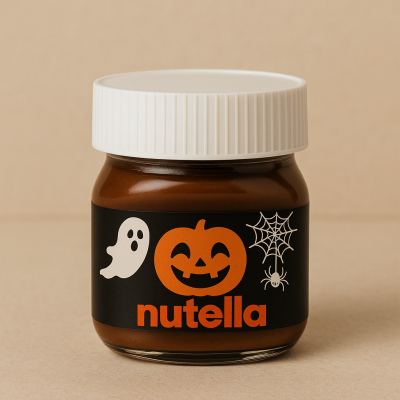 Mini&#x20;Frasco&#x20;Nutella&#x20;25g&#x20;Personalizado&#x20;&#x2013;&#x20;Edi&#x00E7;&#x00E3;o&#x20;Halloween&#x20;&#x1F383;