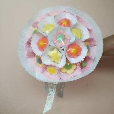Bouquet&#x20;de&#x20;Gomas&#x20;Floral&#x20;em&#x20;Tons&#x20;Pastel&#x20;&#x2013;&#x20;Presente&#x20;Doce&#x20;e&#x20;Delicado