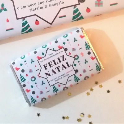 Mini&#x20;Chocolate&#x20;Estrela&#x20;de&#x20;Natal&#x20;-&#x20;Personalizado&#x20;com&#x20;o&#x20;seu&#x20;nome