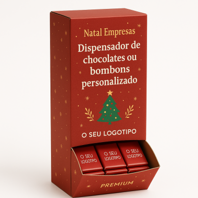 Natal&#x20;Empresas&#x20;&#x7C;&#x20;Dispensador&#x20;de&#x20;chocolates&#x20;ou&#x20;bombons&#x20;personalizado