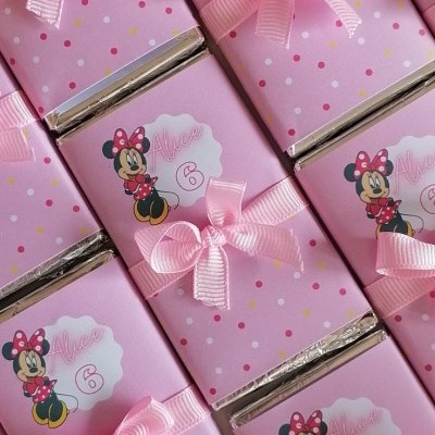 Mini&#x20;Chocolates&#x20;personalizados&#x20;com&#x20;temas&#x20;Disney&#x20;&#x7C;&#x20;Minnie