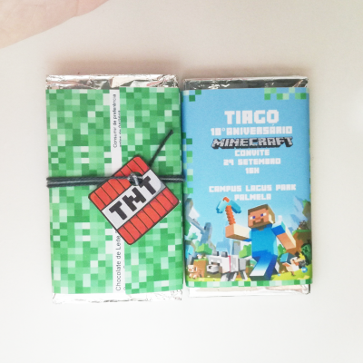 Lembran&#x00E7;as&#x20;de&#x20;Anivers&#x00E1;rio&#x20;com&#x20;tema&#x20;Minecraft