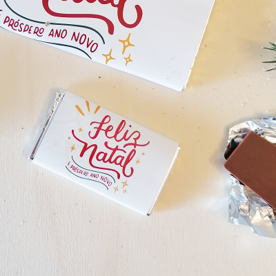 10&#x20;Mini&#x20;Chocolates&#x20;de&#x20;Natal&#x20;personalizados&#x20;para&#x20;Empresas