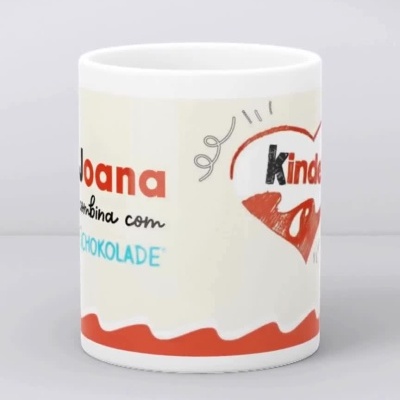Caneca&#x20;Kinder&#x20;Personalizada&#x20;com&#x20;Nome&#x20;e&#x20;18&#x20;Chocolates&#x20;no&#x20;interior