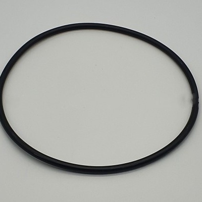 Anel preto circular em fundo branco