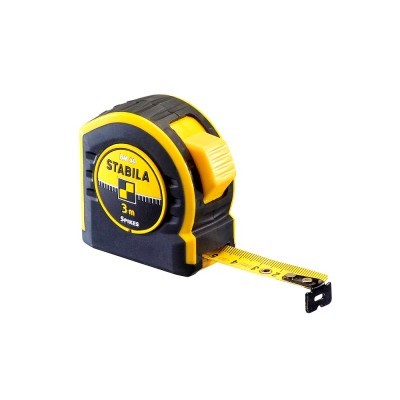 Fita métrica preta e amarela STABILA com fita de 3 metros