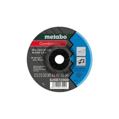 Disco de corte Metabo Combinator 76 x 2,0 x 10 mm com etiquetas coloridas