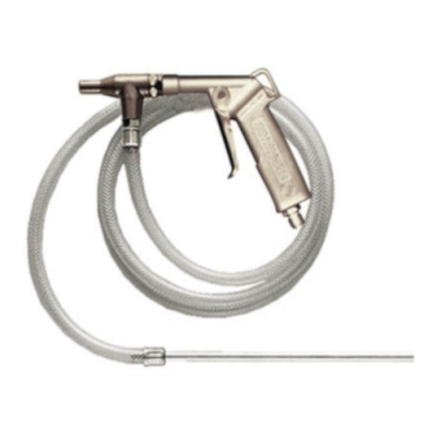 Pistola de ar comprimido com mangueira e lança