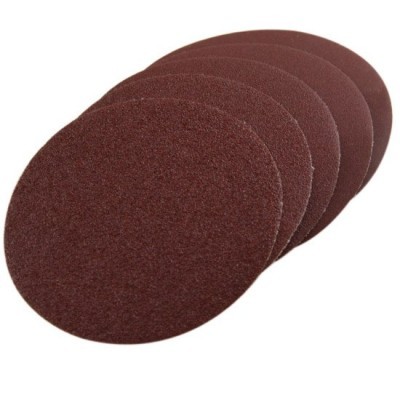 Discos abrasivos redondos castanhos avermelhados para lixar