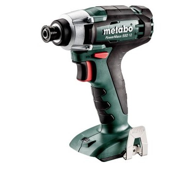Berbequim aparafusador a bateria Metabo PowerMaxx BS12 LZ em fundo branco