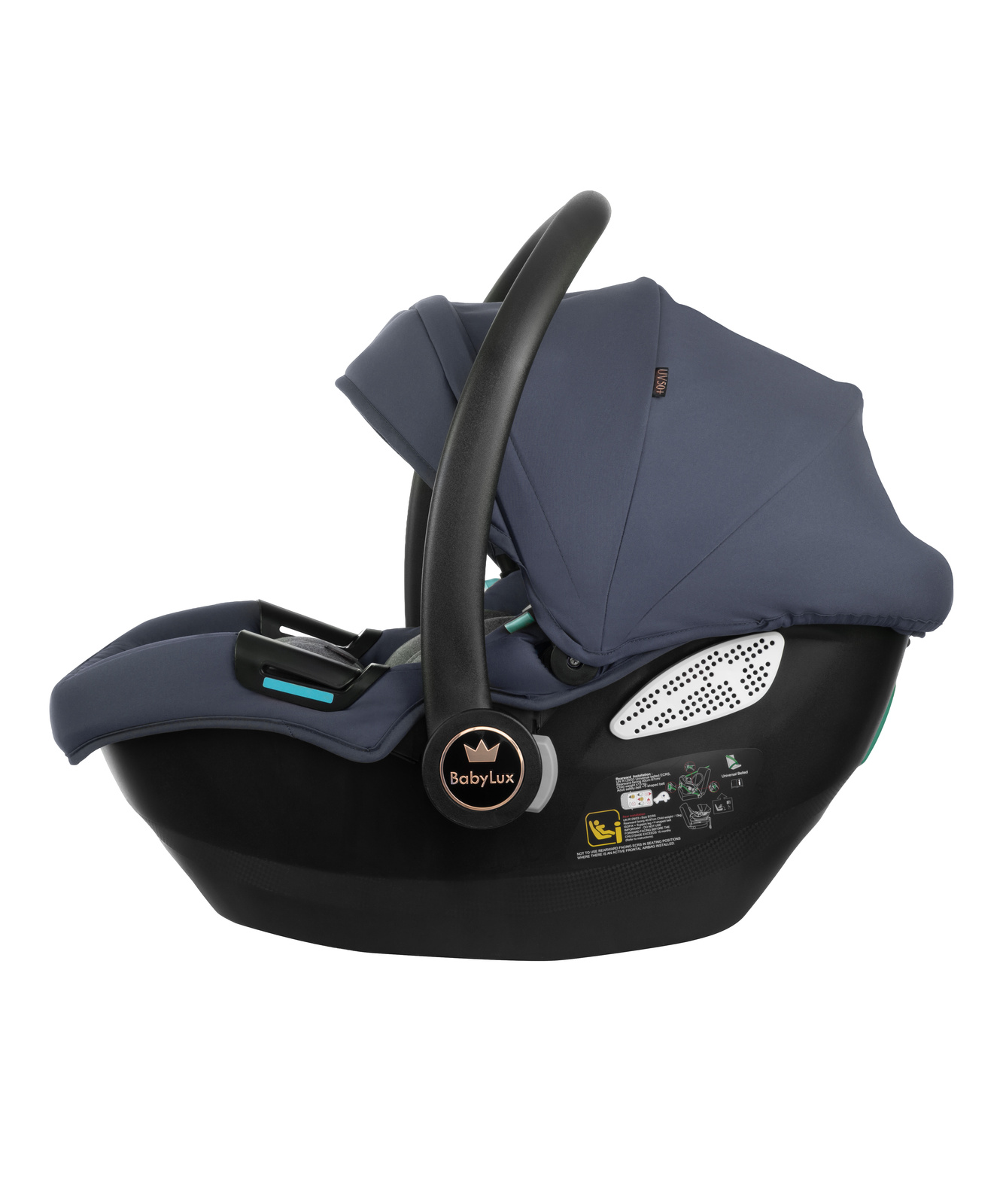 Cadeiras Tiesto R129 ISOFIX Cadeira auto para bebé BabyLux azul e preta