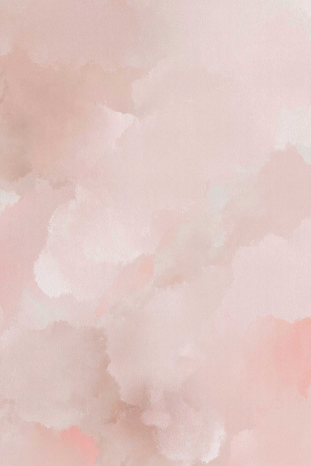 Tapete Grande de Brincar Nuvens Rosa PRIME Padrão abstrato de textura aquarelada em tons rosa e bege