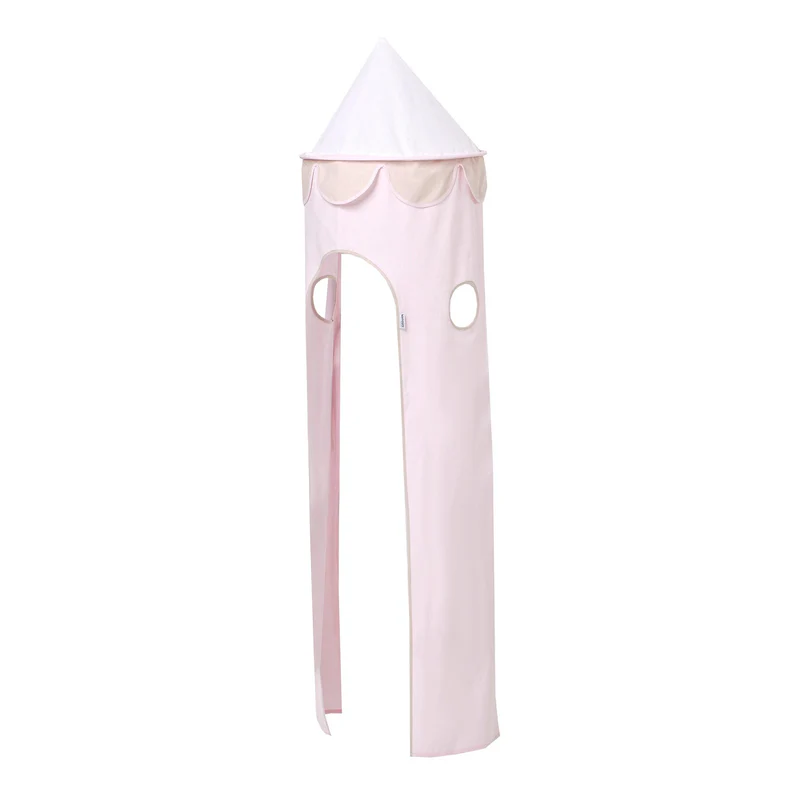 Torre Decorativa Conto de Fadas Floral Tenda branca e rosa em forma de castelo para crianças