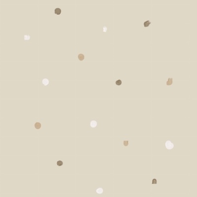 Papel de parede bege claro com pontos de cores marrons e brancos dispersos