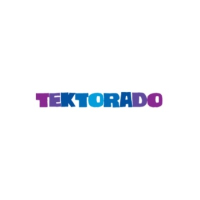 Logo TEKTORADO em roxo e azul sobre fundo branco