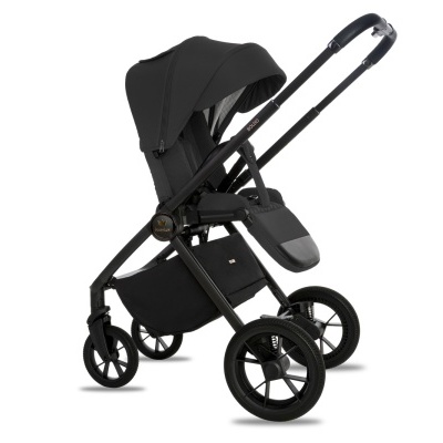 Carrinho de bebé preto Babylux modelo BOLDO