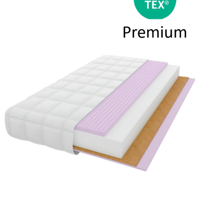 Colchão Premium em camadas com selo OEKO TEX