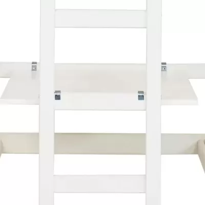 Estrutura de cama extensível em madeira branca com ripas de madeira natural