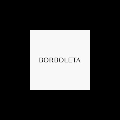 Texto BORBOLETA em fundo branco