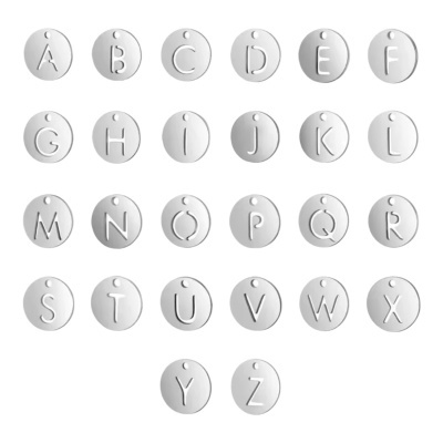 Discos redondos brancos com letras do alfabeto português em relevo