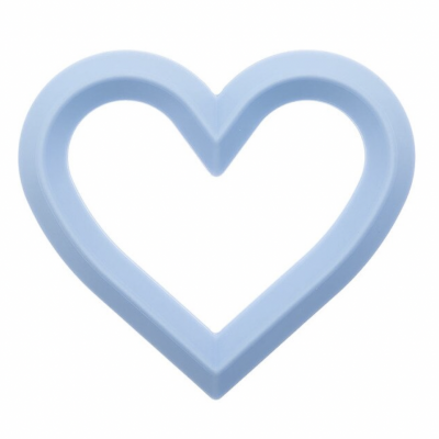 Cortador de biscoitos azul em forma de coração