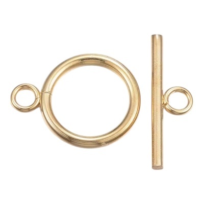 Fecho de mola dourado em metal