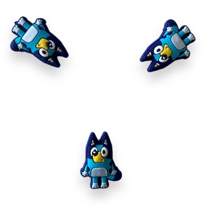 Ímanes de geladeira azuis em forma de pássaros cartunescos