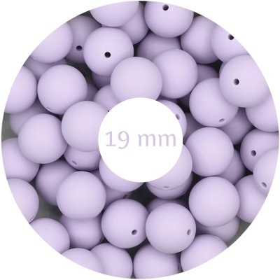 Bolas lilás mate com furo de 19 mm