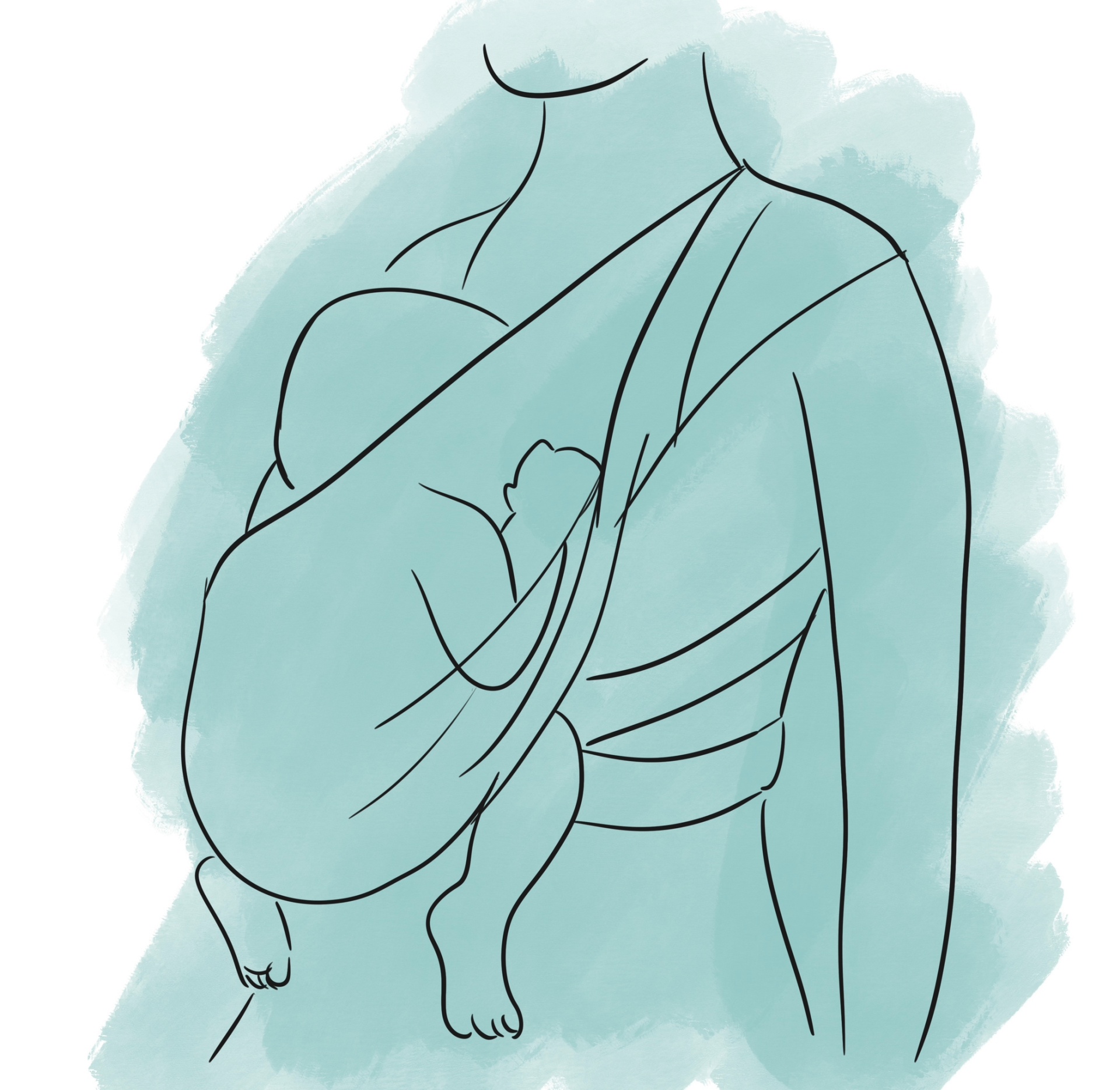 Posi&ccedil;&atilde;o correta babywearing