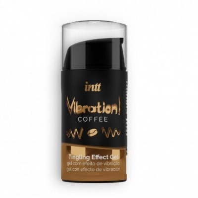 Frasco de gel Vibration Coffee da intt com tampa transparente