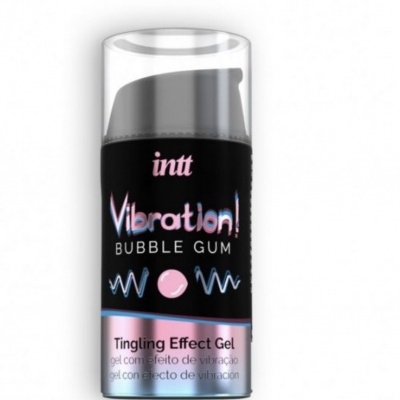 Frasco dogel efeito vibração intt Vibration! BUBBLE GUM
