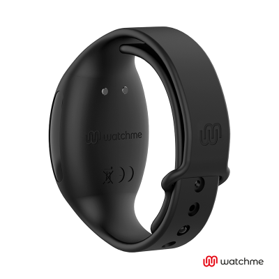Pulseira inteligente preta Watchme com fecho ajustável