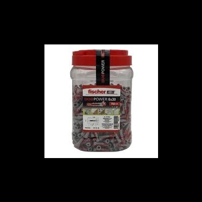 Recipiente plástico com buchas Fischer Duo Power Gx30