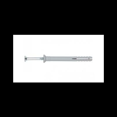 Parafuso e soquete de plástico cinzento