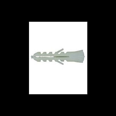 Bucha de plástico cinza para fixação em parede