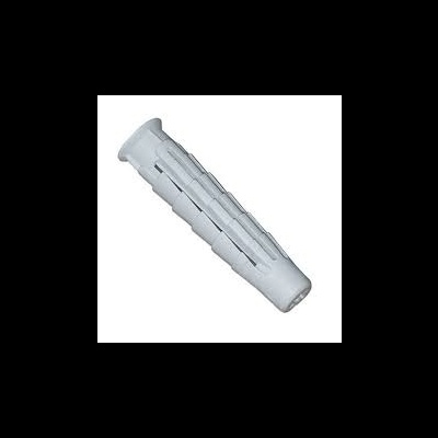 Taco de plástico branco para fixação em paredes