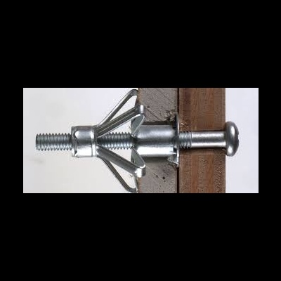 Âncora de expansão metálica instalada em madeira e betão