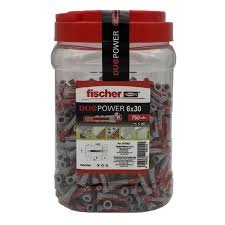 Recipiente plástico com buchas Fischer Duo Power Gx30